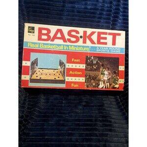 1973 Cadaco BAS-KET Tabletop Basketball Game No. 165 RARE Ball is Missing